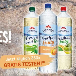 Gratis testen -  Lichtenauer Mineralwasser (bis zu 3 Sorten)