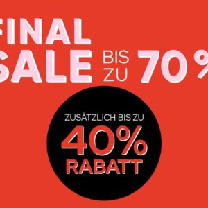 Galeria Final Sale bis zu 70 % mit Kundenkarte sparen