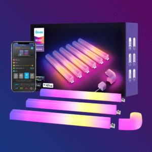 Govee Glide LED Wandleuchten ✔️ RGBIC Wandleuchten ✔️ Funktioniert mit Alexa & Google Assistant ✔️ Gaming und Streaming ✔️ Mehrfarbige Glide Wandleuchten ✔️ 6 Stück