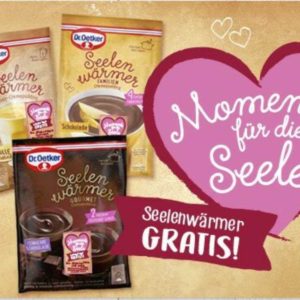 Gratis testen - Seelenwärmer von Dr. Oetker