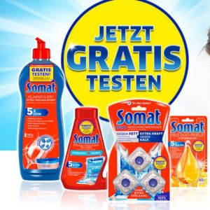 🧼 Gratis:  Somat Zusatzprodukte kostenlos testen - bis zu 3 Produkte