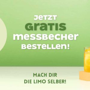 GRATIS Messbecher Aktion von Die Limo (granini Sirup Orange / Zitrone-Limette)