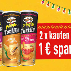 Pringles Tortilla Chips Jetzt 2 Packungen kaufen und 1€ sparen