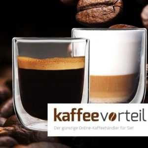 2 gratis Kaffeegläser bei Kaffeevorteil (MBW: 50€)