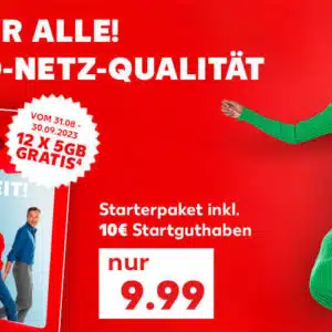 Kaufland-mobil September Aktion 12*5 Gb für Neu und Bestandskunden