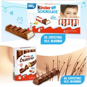 🍫 *Produkttest* kinder Schokolade oder kinder bueno (10.000 Stück)