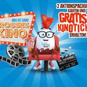 2 Aktionspackungen kinder Schoko-Bons kaufen = Kinoticket gratis