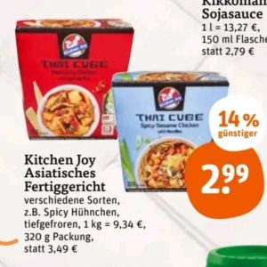 Kitchen Joy Thai Cube veganen Produkte für 1,49€ (Scondoo)