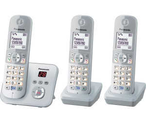 Panasonic KX TG6823GS Telefon schnurlos AB silber für 63,43 € (statt 74,25 €)