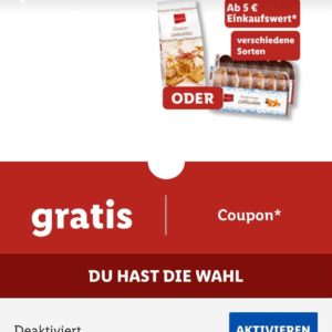 5x Gratis Favorina Gewürzspekulatius oder Favorina Runde braune Lebkuchen ab 5€ Einkaufswert über die Lidl Plus App