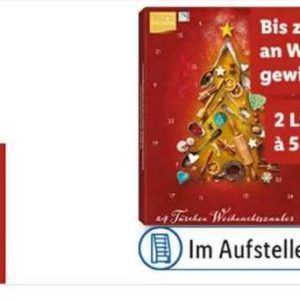 Bis 19.11. 20% auf Lidl Adventskalender mit 2x 5€-Lidl-Gutscheine Garantiert (!) - Chance auf bis zu 500€