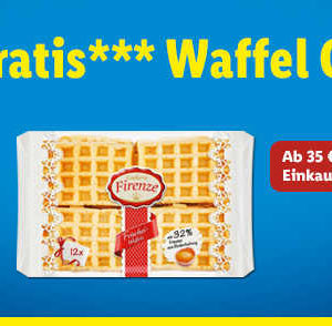 [Lidl Plus App] 1 Packung Waffeln 250g gratis zum Tag der Waffel am 25.03.2021