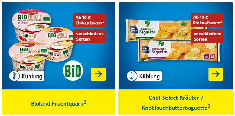 Gratis Baguette oder Fruchtquark für Lidl Newsletter Abonnenten (ab 10€  Einkaufswert)