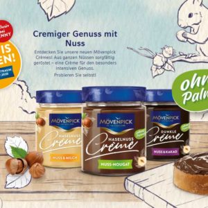 Gratis Testen - Mövenpick Crème bei Penny