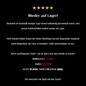 Preisfehler: Echtholzhüllen je 4,98€ statt 19,90€ inkl. Versand für iPhone 11, XR, Huawei P30 und Galaxy S10