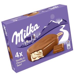 REWE Produkttest (3000 Tester) – Milka Vanilla & Chocolate Swirl Stieleis