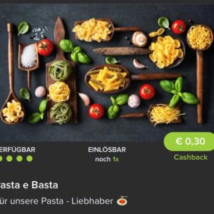 Tag der Nudel: € 0,30 Cashback auf eine Pasta mit PROMOCODE bei Marktguru