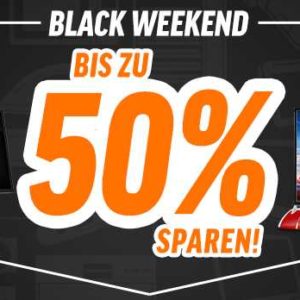 Notebooksbilliger Black Weekend: Bis zu 50% Rabatt auf Notebooks, Haushaltsgeräte, Fernseher, Smartphones uvm.