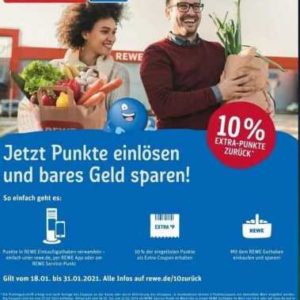 Payback Punkte bei REWE einlösen und 10% zurückerhalten *ab 21.02.*