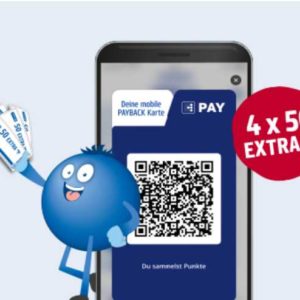 📱 Payback Pay: 4 x 50 Bonuspunkte bei Zahlung mit Payback Pay