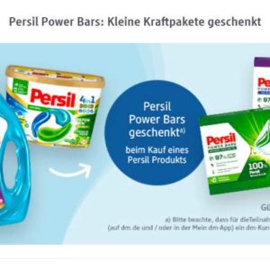 DM- Persil Power Bars geschenkt beim Kauf von Persil Produkten
