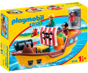 Playmobil 1.2.3 - Piratenschiff (9118) für 23,90 € (statt 27,99 €)