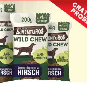 🐶 GRATIS:  AdVENTuROS Wild Chew kostenlos testen
