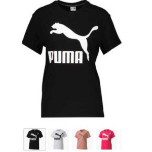 Puma Classics Logo Damen T-Shirt (versch. Farben) für je 9,96€ (statt 20€)