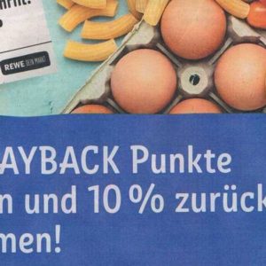 Rewe & Payback: 10% der eingelösten Punkte zurückerhalten in Form von Coupon *letzter Tag*
