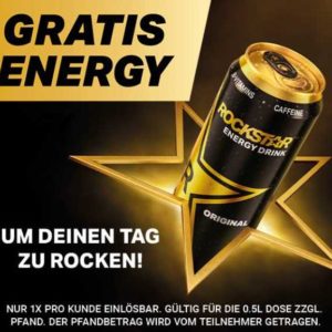 ⭐️ GRATIS Rockstar bei REWE und Kaufland dank Wallet Coupon