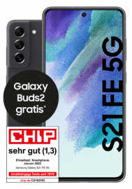 Tarifknaller! 🤩 Samsung Galaxy S21 FE 5G für 4,95 € + gratis Galaxy Buds &amp; 40 GB Allnet Flat für 29,99 € (Otelo)