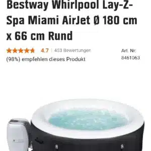 lay spa z Miami aufblass Pool beheizt