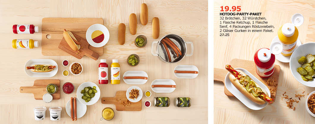 HotDog-Partypaket zum HotDog-Tag am 23.Juli bei IKEA