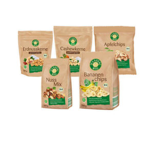 CLASEN BIO Snack Welt (5x 200g) für €10 inkl. Versand - Bananenchips, Apfelchips u.v.m.