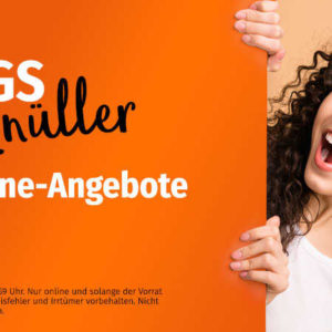 MÜLLER: Sonntagsknüller z.B. PHILIPS OneBlade Face+Body Rasierer QP2620/20 für €29,90