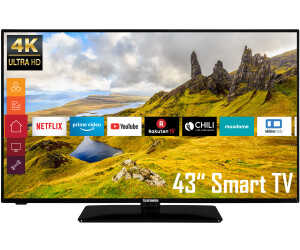 Telefunken D43U551N1CW (4K Ultra HD, HDR, Tri­ple-Tu­ner, Smart TV für 244,54 € (statt 328,21 €)