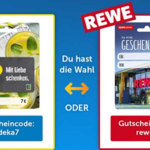 Utry.me: 7€ Geschenkkarte für Edeka oder REWE bei einer Box-Bestellung