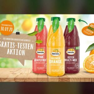 GRATIS Testen - Valensina erntefrisch gepresst 1l