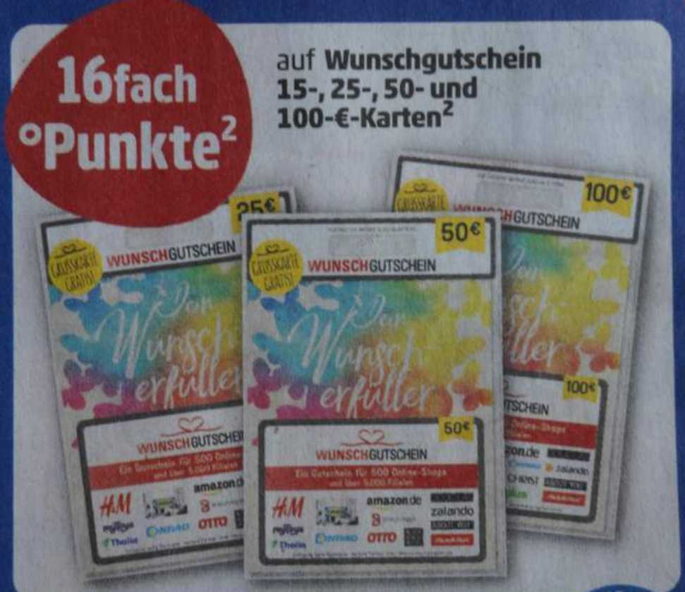 16-fach Payback auf Wunschgutscheine / 20-fach auf Apple Karten *Penny  Kartenwelt*