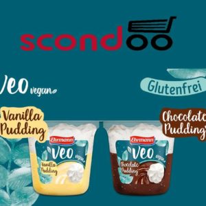 Ehrmann Veo Vegan Vanille oder Schoko Pudding 175g für 0,75€ statt 1,49€ bei Rewe dank 50% Cashback von Scondoo