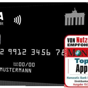 Deutschland-Kreditkarte Classic - VISA Karte mit 60€ Prämie