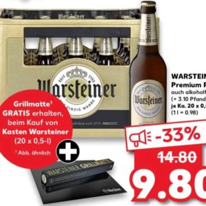 Gratis Grillmatte beim Kauf von 1 Kasten Warsteiner (Kaufland)