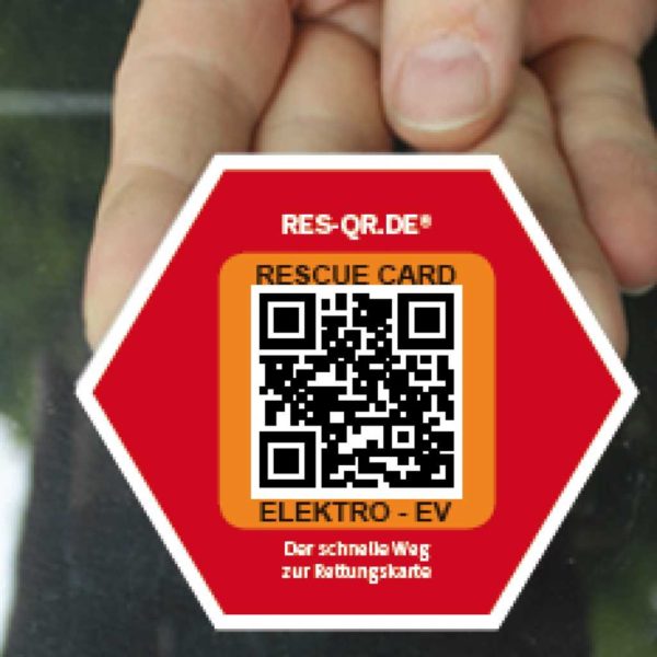 Rettungs QR Codes Aufkleber (Digitale Rettungskarte für Rettungskräfte ...