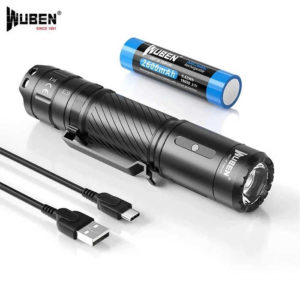 Wuben C3 Taschenlampe mit 1200Lm, inkl. 18650 Akku, USB-C