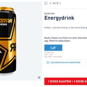 Rockstar Energydrink - 2 für 1 bei Aldi Nord