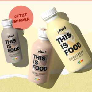 2x yfood Trinkmahlzeit gratis (über scondoo/Coupies + Valassis) - nur bei Penny!