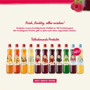 Gratis testen - YO Fruchtsirup