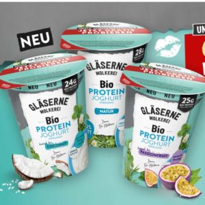 Gratis testen - Gläserne Molkerei Bio Protein Joghurt  (GzG bei Unzufriedenheit)