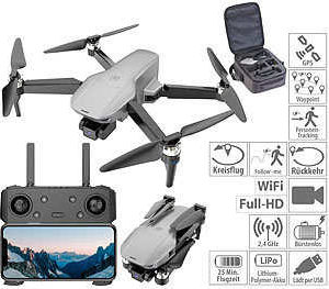 Pearl: Simulus Faltbare GPS-Drohne mit 4K-Cam (€199,99 statt €249,99)