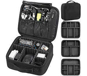 Pearl: Xcase Reise-Organizer und Aufbewahrungstasche für PC- & Mobilgeräte-Zubehör (9,99€ statt 18,99€ + VSK)